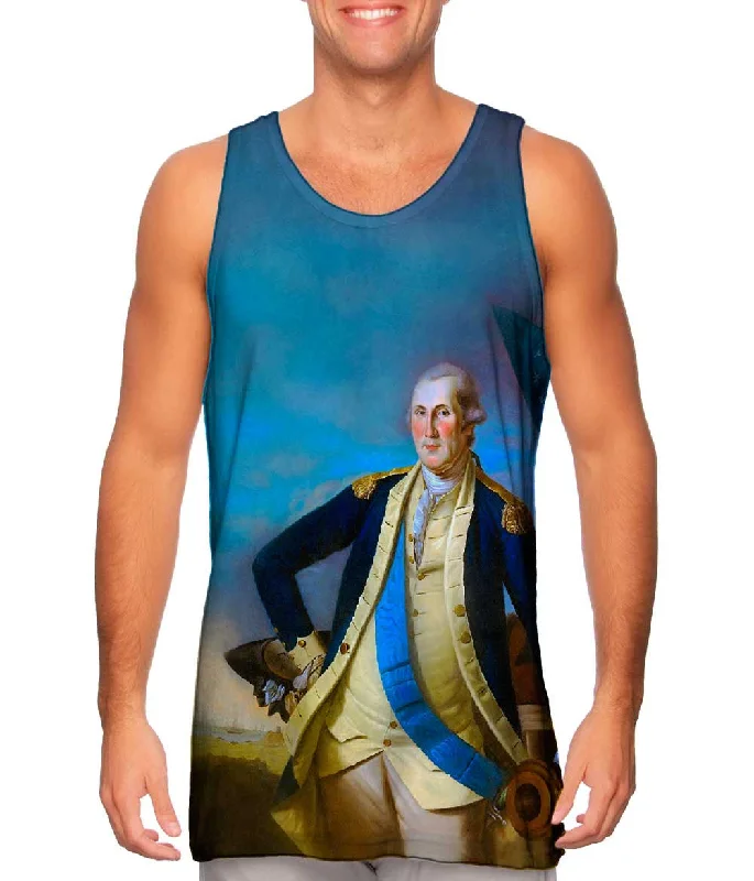 One - Shoulder Women's Rayon Blend Tank Tops for a Flowy LookCharles Willson Peale - "George Washington Portrait" (1780) One - Shoulder Women's Rayon Blend Tank Tops for a Flowy LookCharles Willson Peale - "George Washington Portrait" (1780)