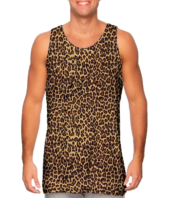 Mock Neck Women's Performance Tank Tops for CyclingCheetah Skin