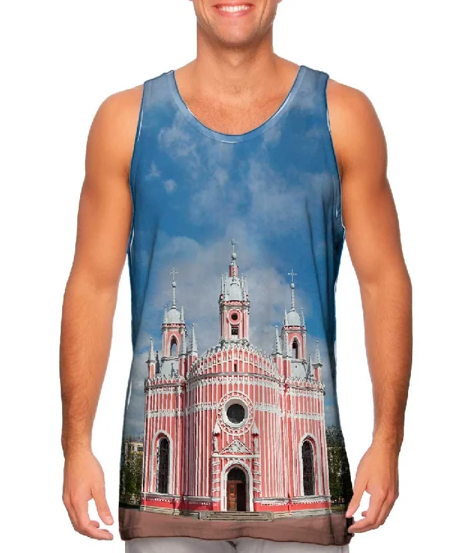 Scoop Neck Women's Linen Blend Tank Tops for SummerChesme Church