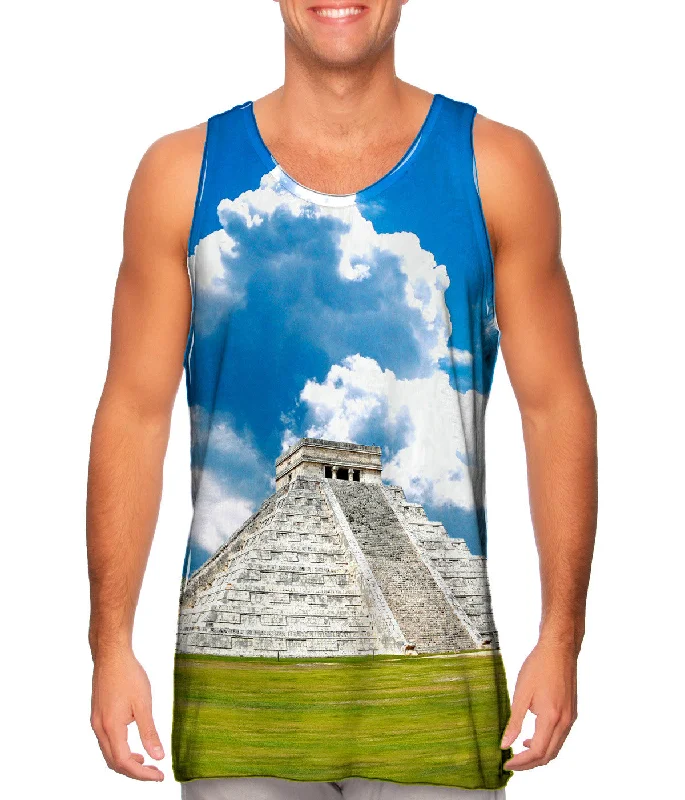 One - Shoulder Women's Rayon Blend Tank Tops for a Flowy LookChichen Itza Mexico