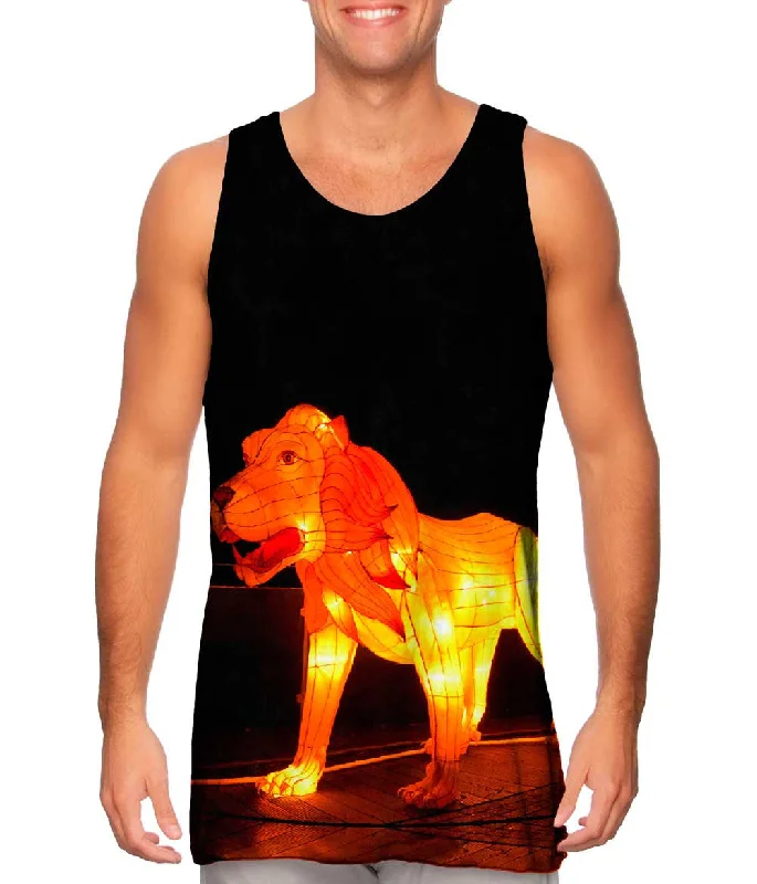 Square Neck Women's Organic Cotton Tank Tops in Earth TonesChina Festival Of Lights Dog Square Neck Women's Organic Cotton Tank Tops in Earth TonesChina Festival Of Lights Dog