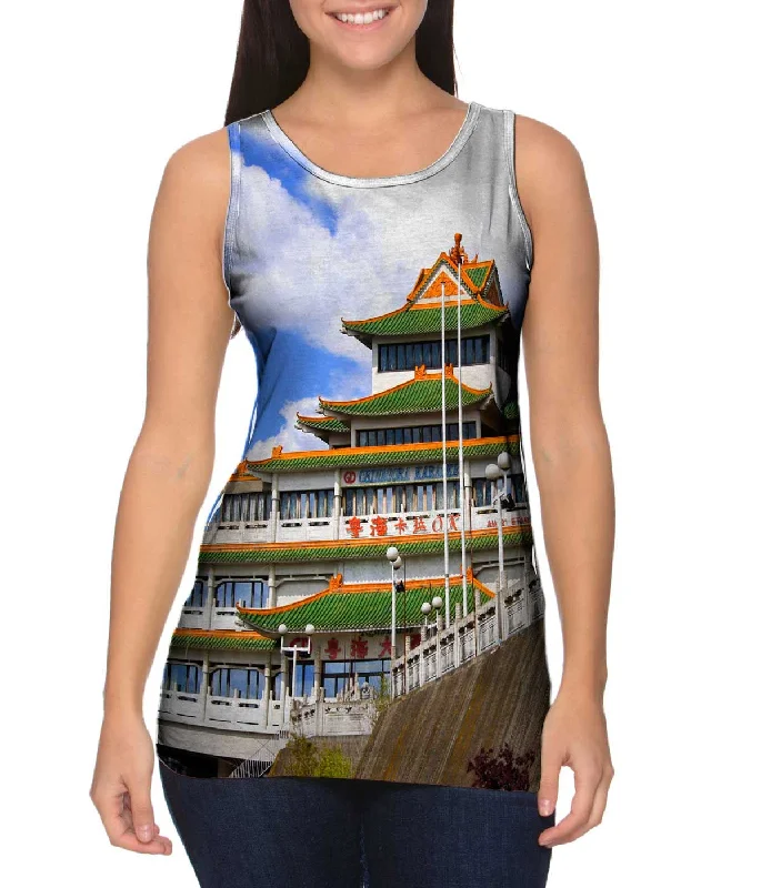 Crew Neck Women's Sustainable Tank Tops Made from Recycled MaterialsChinagora France Crew Neck Women's Sustainable Tank Tops Made from Recycled MaterialsChinagora France