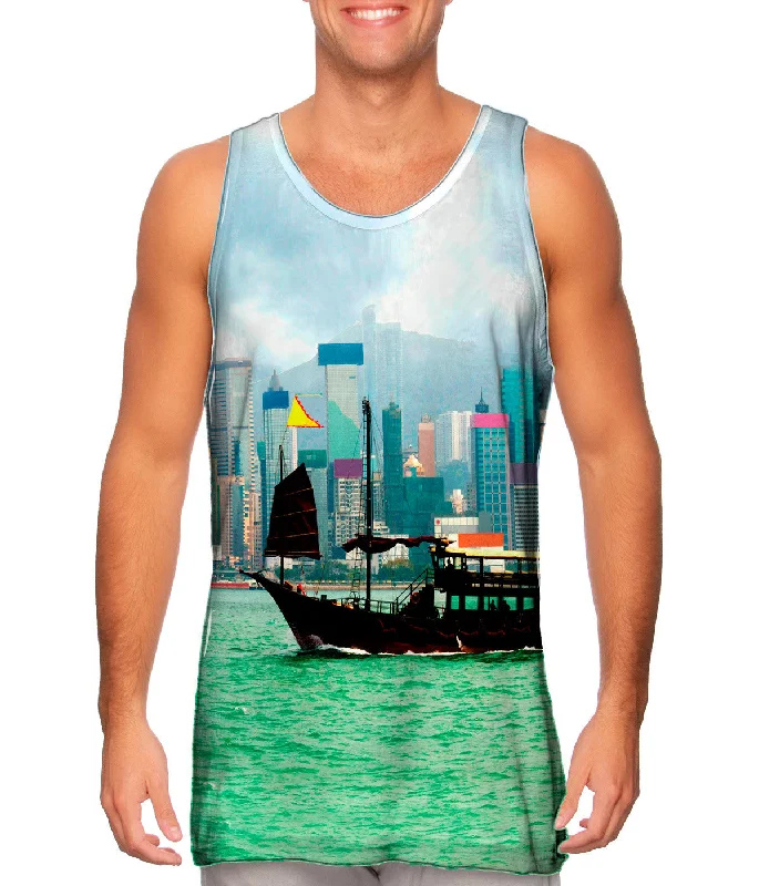 Mock Neck Women's Performance Tank Tops for CyclingChinese Junk Hong - Kong