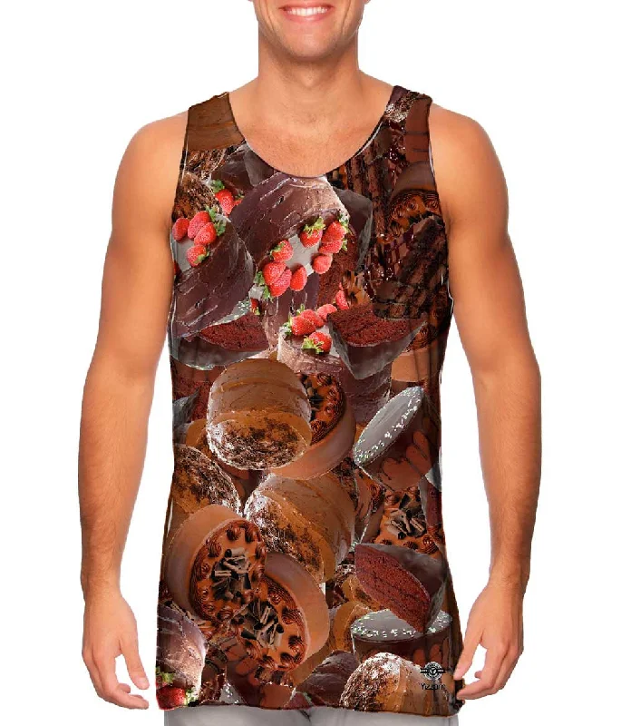 High - Neck Women's Silk Blend Tank Tops for a Luxurious FeelChocolate Cake Jumbo