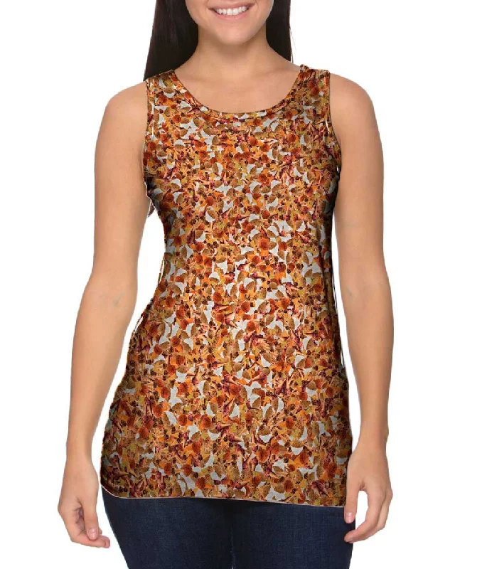 Square Neck Women's Organic Cotton Tank Tops in Earth TonesChocolate Ice Cream
