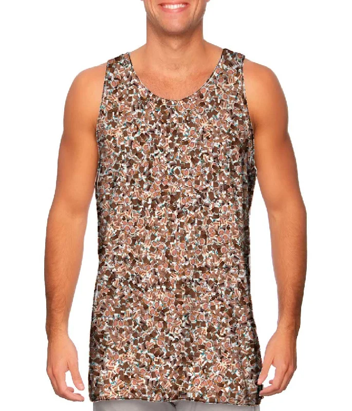 Women's Cropped Tank Tops with Vintage Band LogosChocolate Milk