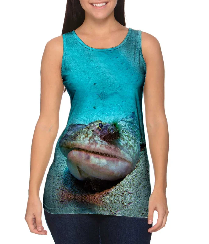 Scoop Neck Women's Linen Blend Tank Tops for SummerChupa Sangre Underwater