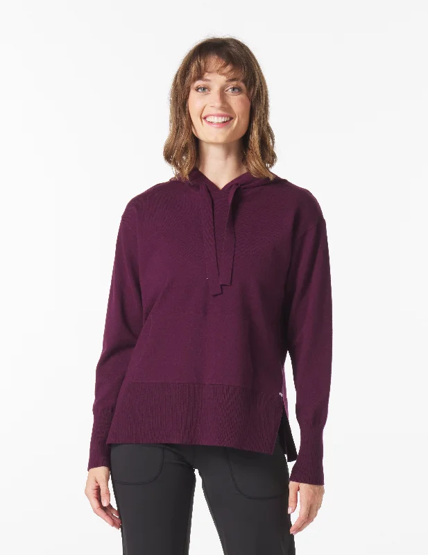 Women's graphic - printed sweatshirt featuring floral patterns for a feminine touchElite Hoodie: Mulberry Women's graphic - printed sweatshirt featuring floral patterns for a feminine touchElite Hoodie: Mulberry