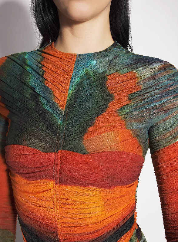 Thermal Bodysuits for Extra Warmth in WinterArchive print mesh bodysuit