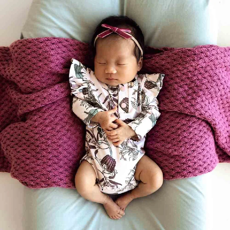 Metallic Bodysuits for a Glitzy and Glamorous Night OutBanksia Long Sleeve Organic Bodysuit