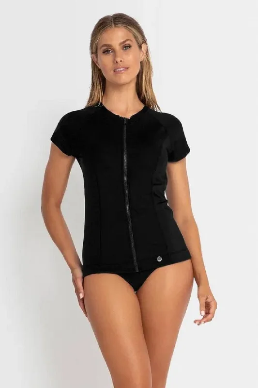 Thermal - lined cover ups for cooler beach eveningsSunseeker Basix Cruzer Short Sleeve Rash Vest Thermal - lined cover ups for cooler beach eveningsSunseeker Basix Cruzer Short Sleeve Rash Vest