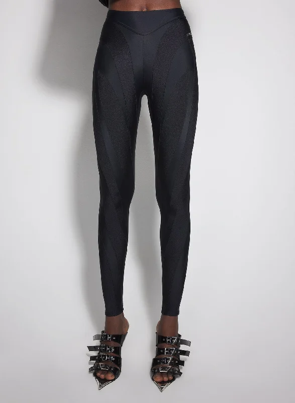Thermal Bodysuits for Extra Warmth in Winterblack spiral leggings