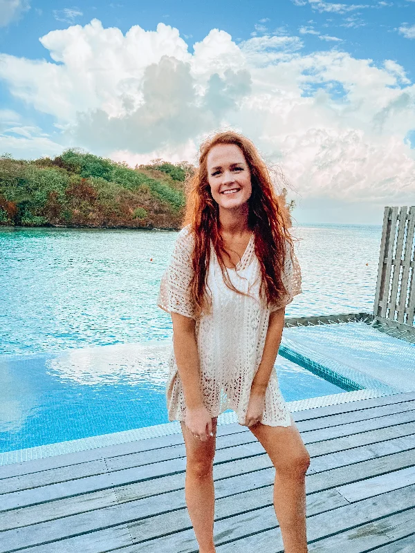 Bohemian - style cover ups for a free - spirited beach aestheticBoardwalk Cover Up | Tan Bohemian - style cover ups for a free - spirited beach aestheticBoardwalk Cover Up | Tan