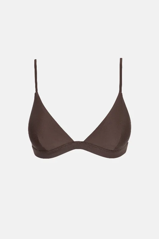 Plus Size Women's Longline Swim Tops in Navy with Striped Pattern for a Nautical StyleClassic Bralette Top Chocolate Plus Size Women's Longline Swim Tops in Navy with Striped Pattern for a Nautical StyleClassic Bralette Top Chocolate