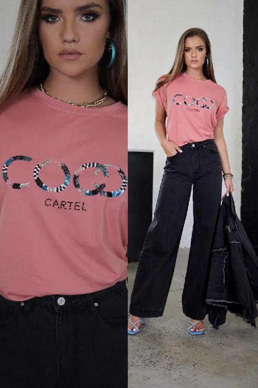 Ankle - length cover ups for a more covered - up and stylish beach lookCoco Cartel LP1351 Most Loved Tee Hand Beaded - Hot Seller Ankle - length cover ups for a more covered - up and stylish beach lookCoco Cartel LP1351 Most Loved Tee Hand Beaded - Hot Seller
