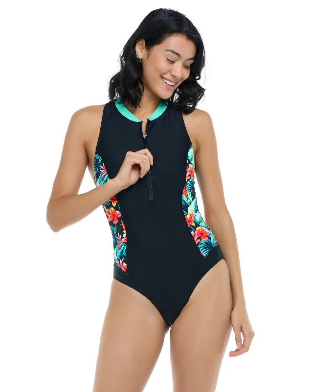 Plus Size Women's Ruffled Hem One - Pieces in Pink for a Feminine and Flirty Summer OutfitColola Edith One-Piece Swimsuit - Colola / Black Plus Size Women's Ruffled Hem One - Pieces in Pink for a Feminine and Flirty Summer OutfitColola Edith One-Piece Swimsuit - Colola / Black