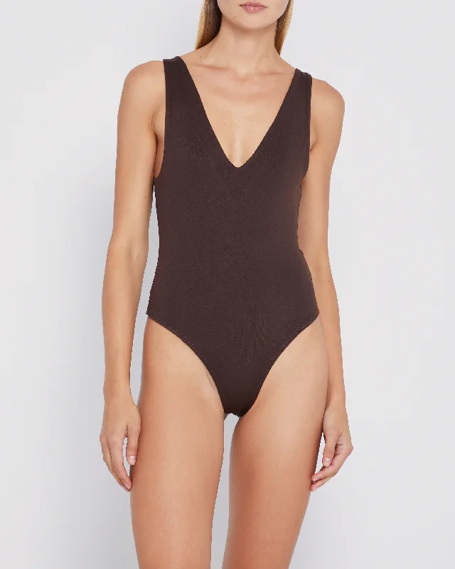 Maternity Bodysuits for Expecting Mothers' ComfortContouring Deep V Bodysuit