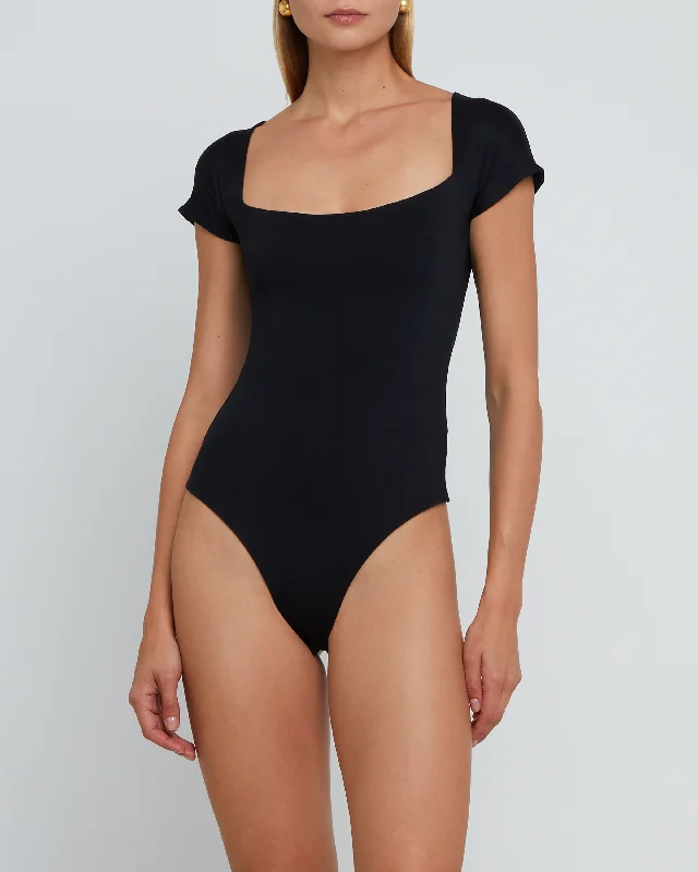 Sheer Bodysuits for a Seductive and Alluring OutfitContouring Square Neck Bodysuit