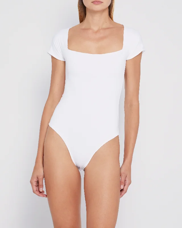 Sheer Bodysuits for a Seductive and Alluring OutfitContouring Square Neck Bodysuit