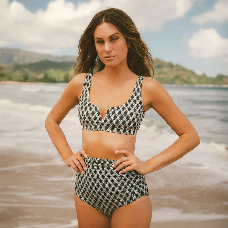 Plus Size Women's Ruched Swim Tops in Green for a Comfortable and Stylish Beach OutfitDeep V Bikini Top, Kona Plus Size Women's Ruched Swim Tops in Green for a Comfortable and Stylish Beach OutfitDeep V Bikini Top, Kona