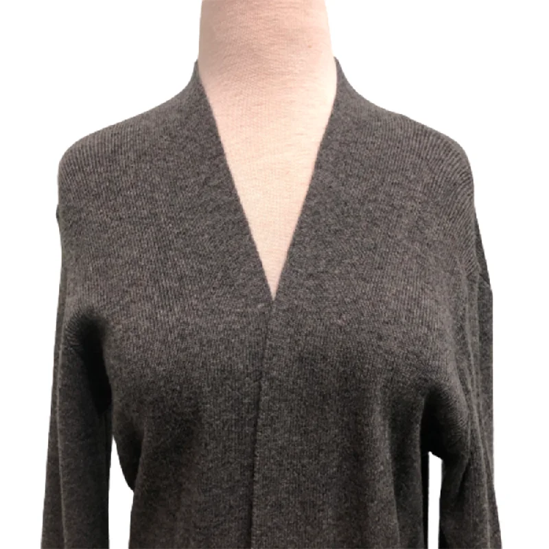Petite - fit cropped linen cover ups for a breezy summer strollFINAL SALE - Claudia Nicole Long Cardigan Gray
