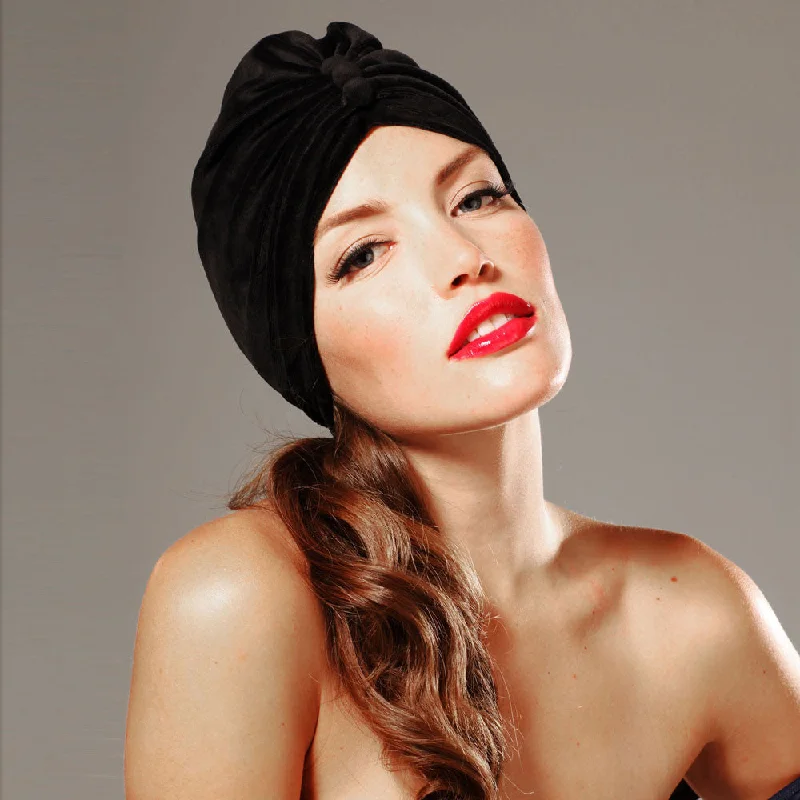 Printed sarong - style cover ups for a tropical vacation lookDietrich Velour Turban