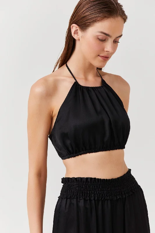 Knee - length cover ups for a versatile and practical beachwear optionLUMA HALTER CROP TOP COVER UP Knee - length cover ups for a versatile and practical beachwear optionLUMA HALTER CROP TOP COVER UP
