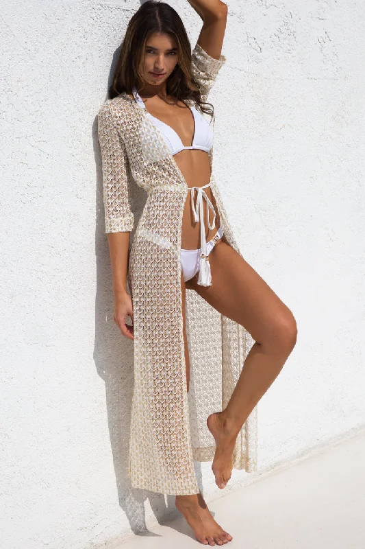 Ruffled - hem cover ups for a cute and feminine lookGolden Angel Coverup-Long