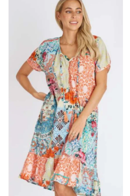 Maternity stretchy cover ups for pregnant beachgoersLula Life Magella Print Dress