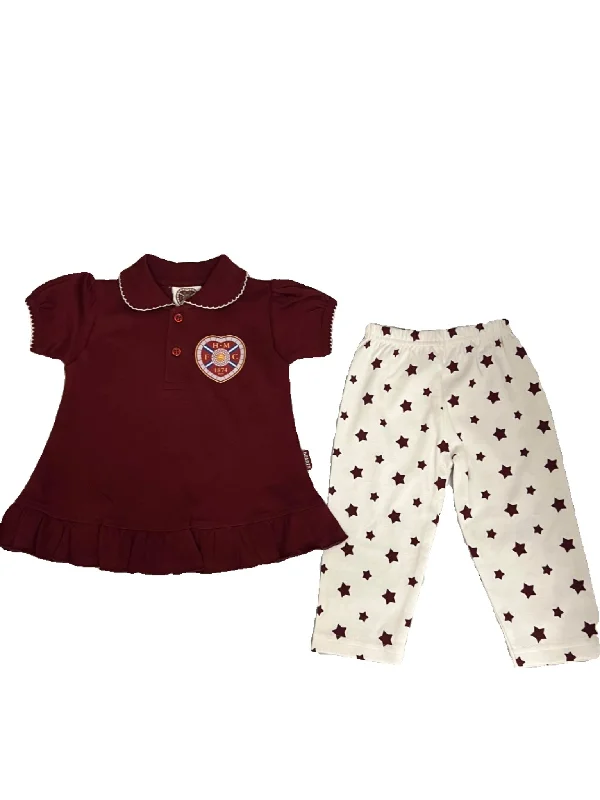 Crop Bodysuits to Pair with High - Waisted BottomsMaroon Star Dress and Leggings Set Crop Bodysuits to Pair with High - Waisted BottomsMaroon Star Dress and Leggings Set