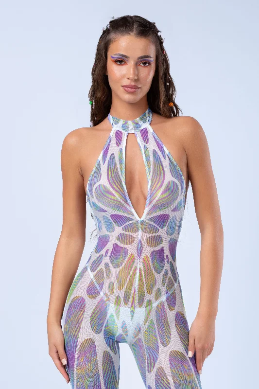 Organic Cotton Bodysuits for an Eco - Friendly and Comfortable OptionMyriad Mesh Halter Romper