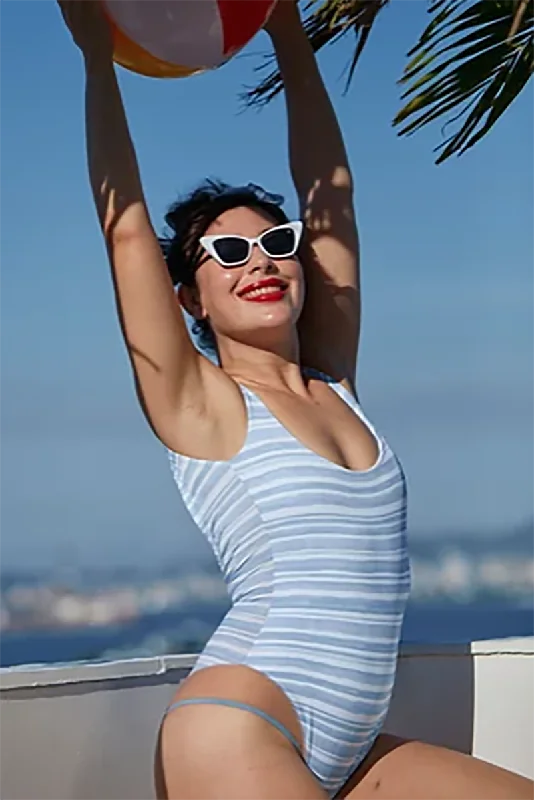 Sleeveless Bodysuits for a Cool and Casual Summer LookRolling Alpha Bodysuit - Wave