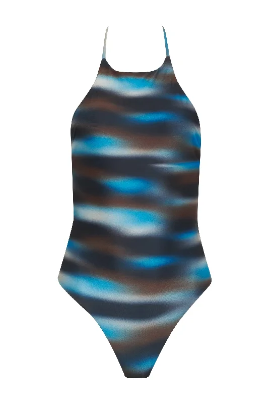 Plus Size Women's Striped One - Pieces in Navy and White for a Nautical - Inspired EnsembleRosie One Piece - Rancho Sway - Reversible Plus Size Women's Striped One - Pieces in Navy and White for a Nautical - Inspired EnsembleRosie One Piece - Rancho Sway - Reversible