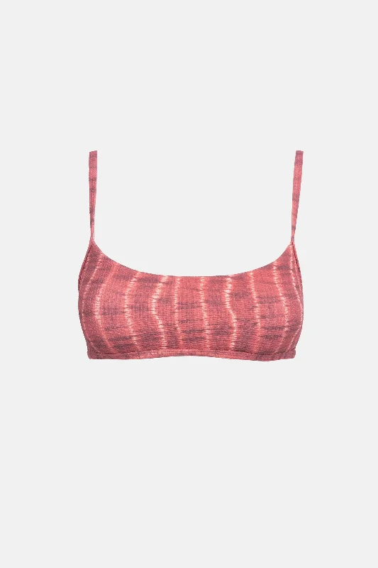 Plus Size Women's Print - Blocked Swim Tops in Multicolor for a Trendy and Fashion - Forward LookSahara Tie Dye Crop Top Red Plus Size Women's Print - Blocked Swim Tops in Multicolor for a Trendy and Fashion - Forward LookSahara Tie Dye Crop Top Red