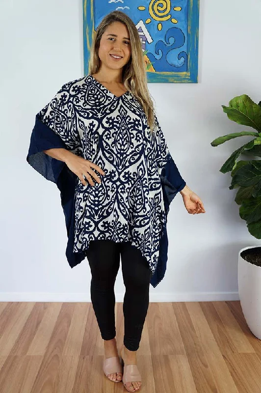 Kimono - style cover ups for an Asian - inspired beach lookShort Tunic Pendant