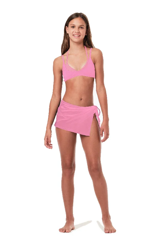 Bohemian - style cover ups for a free - spirited beach aestheticSkinny Mini - Pink (FINAL SALE)