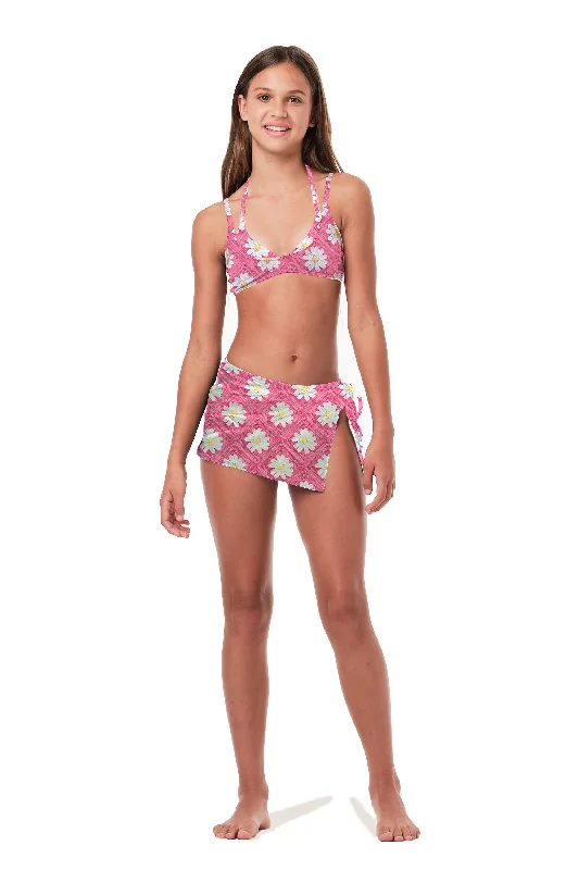 Sequined cover ups for a glamorous poolside eveningSkinny Mini - Crochet Fuchsia (FINAL SALE)