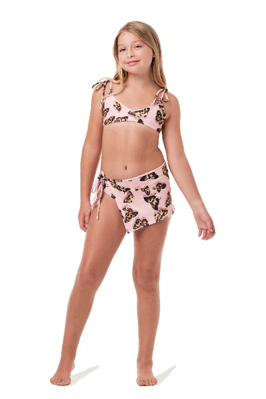 Mini - length cover ups for a more daring and youthful beach styleSkinny Mini -  Leo Butterfly Pink (FINAL SALE)