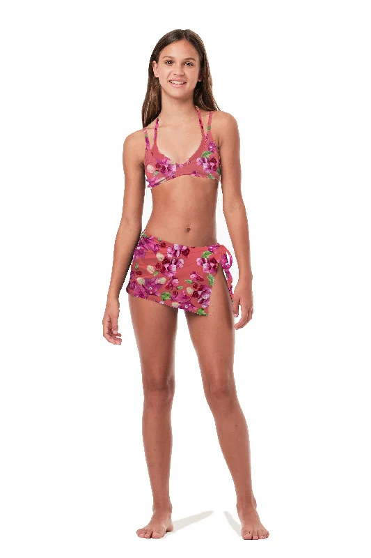 Poncho - style cover ups for a cozy and fashionable beach accessorySkinny Mini - Bougainvillea Coral (FINAL SALE)