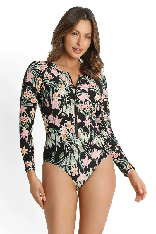Striped cotton - blend cover ups for a classic and casual beachwearSunseeker Camellia Seasport One Piece Black Striped cotton - blend cover ups for a classic and casual beachwearSunseeker Camellia Seasport One Piece Black