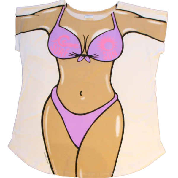 Maxi - length cover ups for a dramatic and elegant beach lookSurf Sun Fun Purple Women's Cover Up
