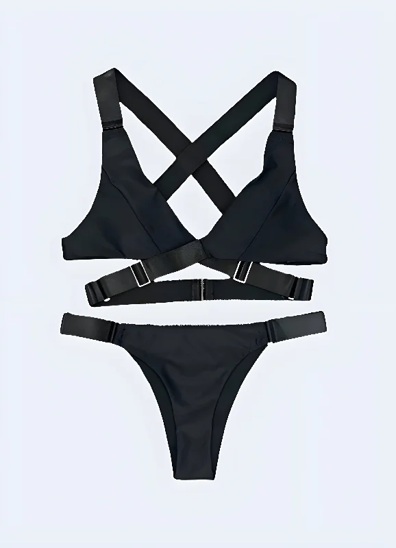 Convertible Straps Bodysuits for Multiple Styling OptionsTechwear Bikini