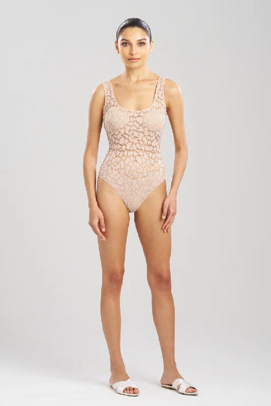 Neon Bodysuits to Stand Out at PartiesTemptation Sheer Allover Lace Bodysuit