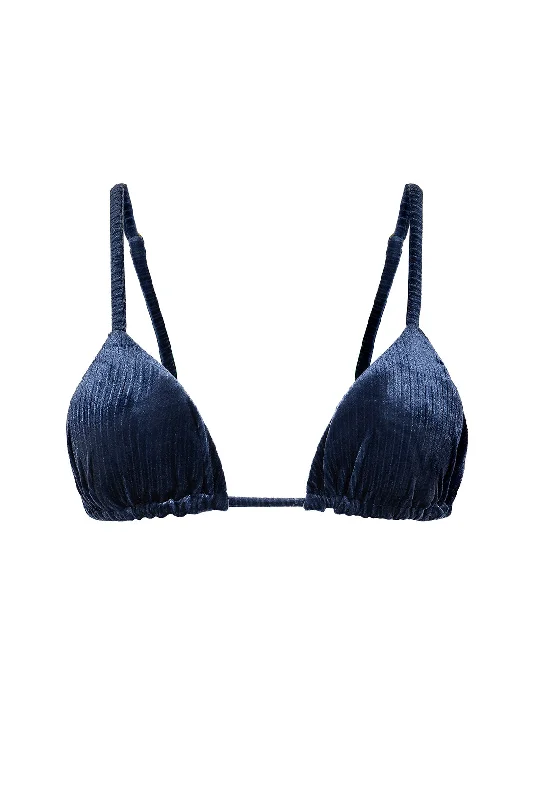 Plus Size Women's Longline Swim Tops in Navy with Striped Pattern for a Nautical StyleTop Misty Solace