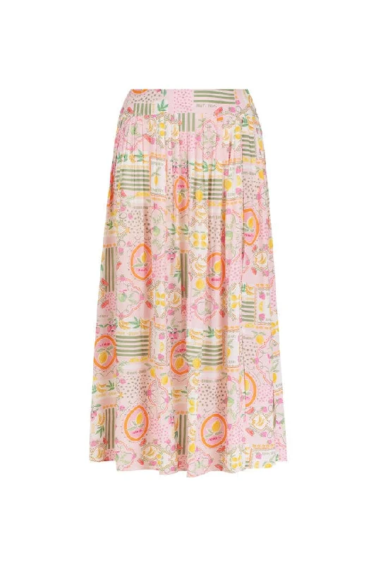 Drawstring - closure cover ups for adjustable sizingTutti Frutti Long Skirt