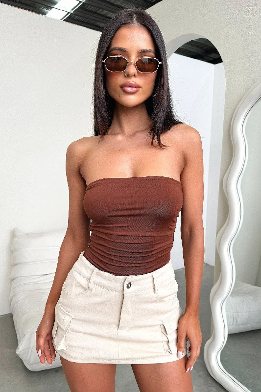 Mesh Bodysuits for a Bold and Edgy Fashion StatementValora Bodysuit - Brown