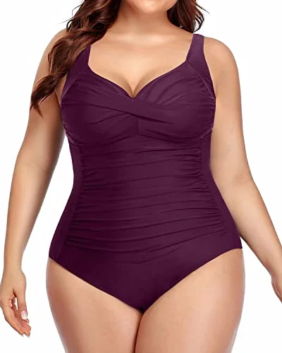 Women's Cargo - Style One - Pieces in Khaki with Pockets for a Practical and Stylish Outdoor LookTwist Front Ruched Cross Swimsuits For Curvy Women-Maroon Women's Cargo - Style One - Pieces in Khaki with Pockets for a Practical and Stylish Outdoor LookTwist Front Ruched Cross Swimsuits For Curvy Women-Maroon