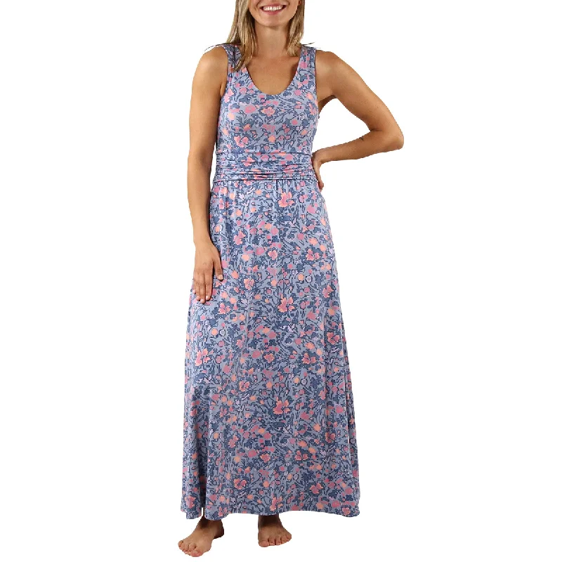 Plus Size Women's Adjustable - Strap Swim Tops in Burgundy for a Custom FitWomen's V-Neck Maxi Dress